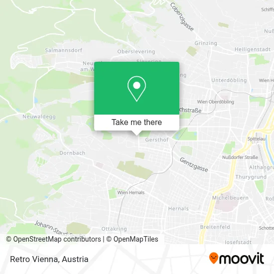 Retro Vienna map