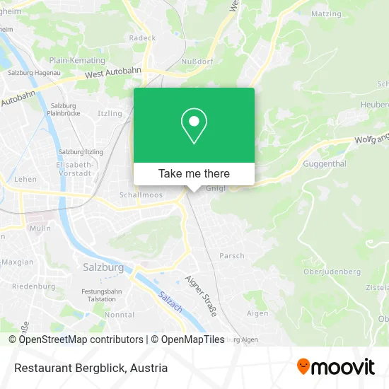 Restaurant Bergblick map