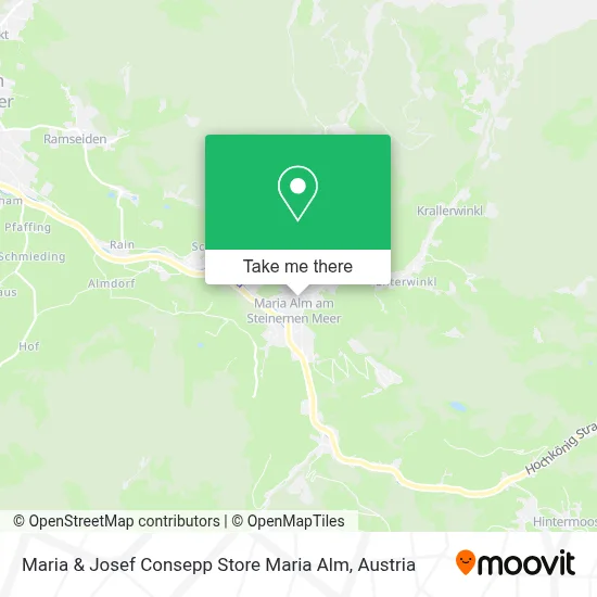 Maria & Josef Consepp Store Maria Alm map