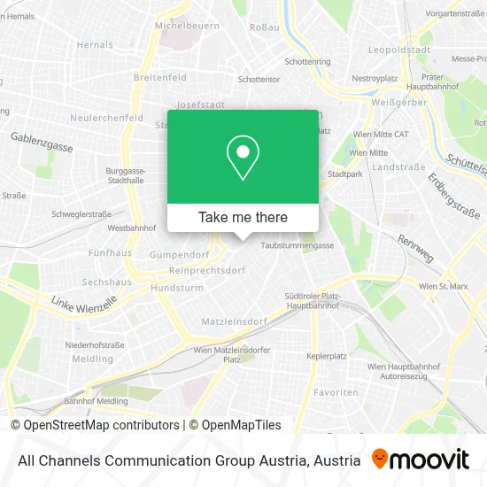 All Channels Communication Group Austria map