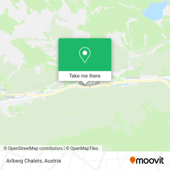 Arlberg Chalets map