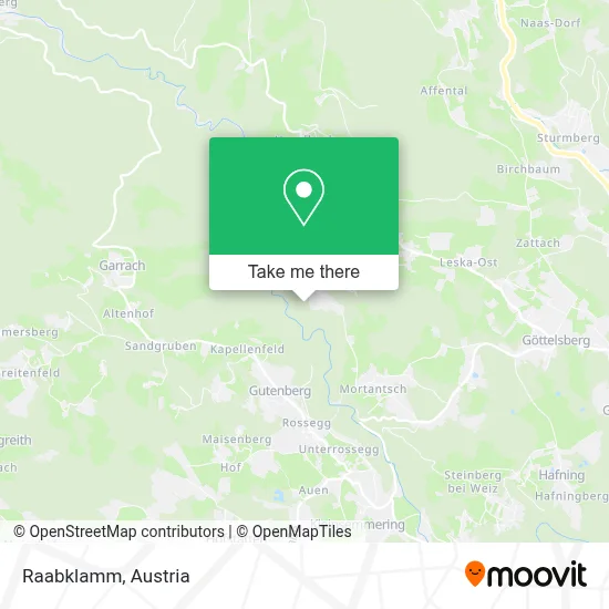 Raabklamm map
