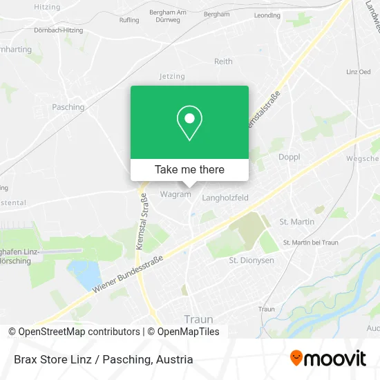 Brax Store Linz / Pasching map