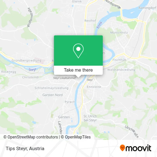 Tips Steyr map