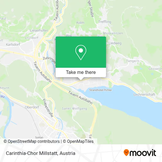 Carinthia-Chor Millstatt map