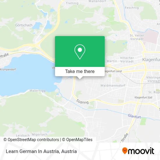 Learn German In Austria map