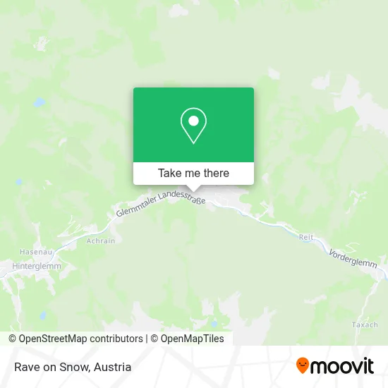 Rave on Snow map