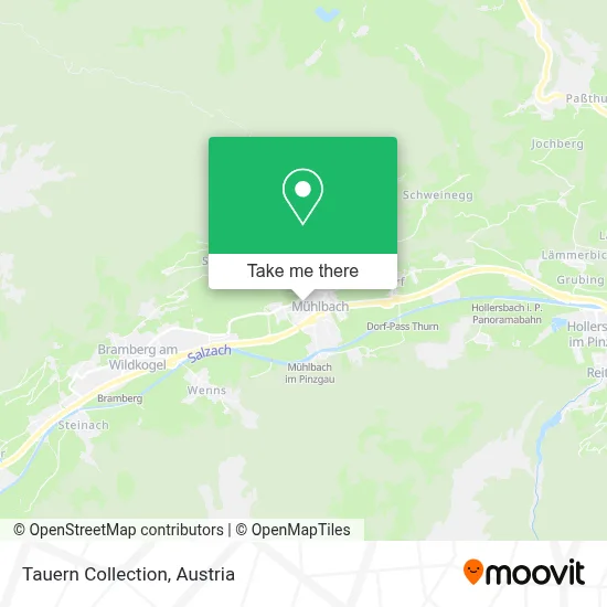 Tauern Collection map