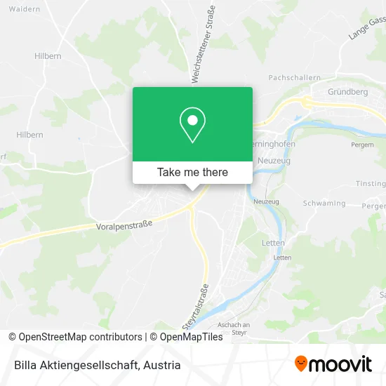 Billa Aktiengesellschaft map