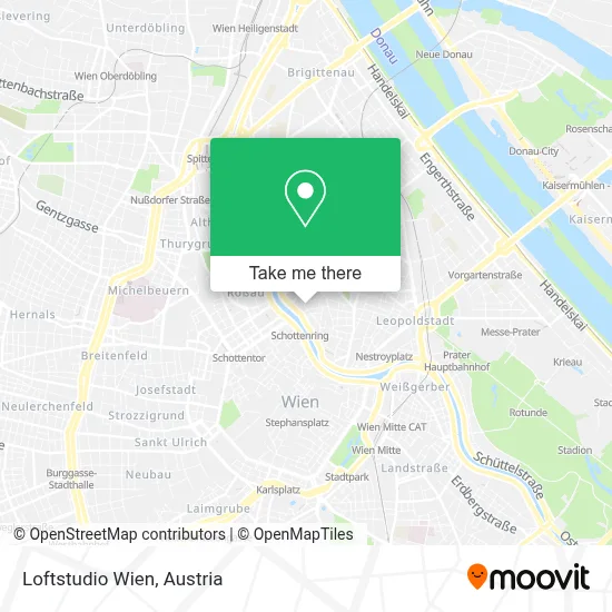Loftstudio Wien map