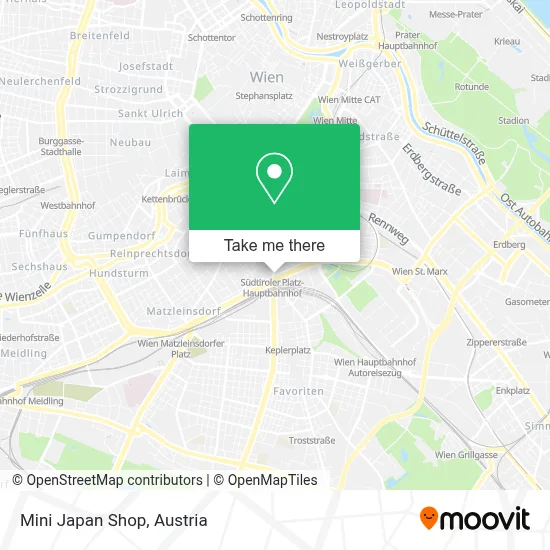 Mini Japan Shop map