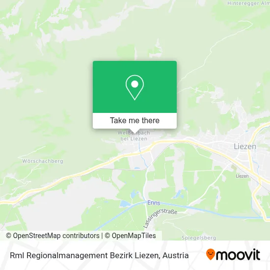 Rml Regionalmanagement Bezirk Liezen map
