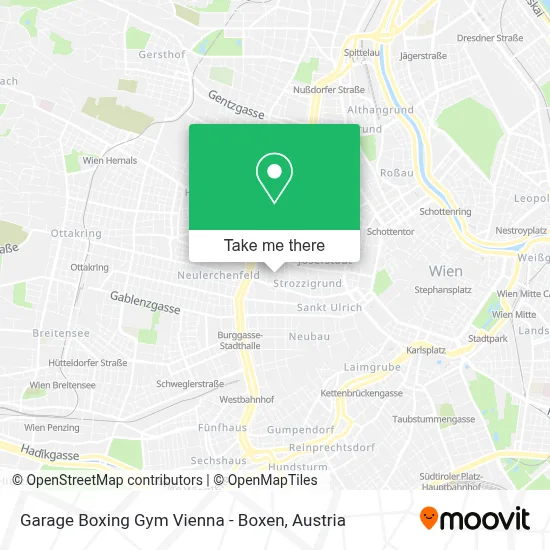 Garage Boxing Gym Vienna - Boxen map