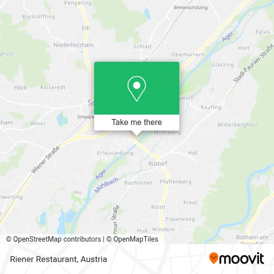 Riener Restaurant map