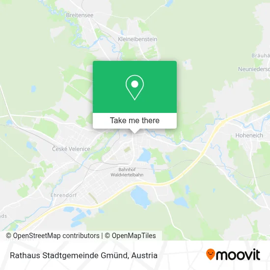 Rathaus Stadtgemeinde Gmünd map