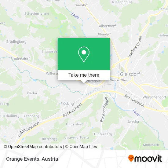Orange Events map