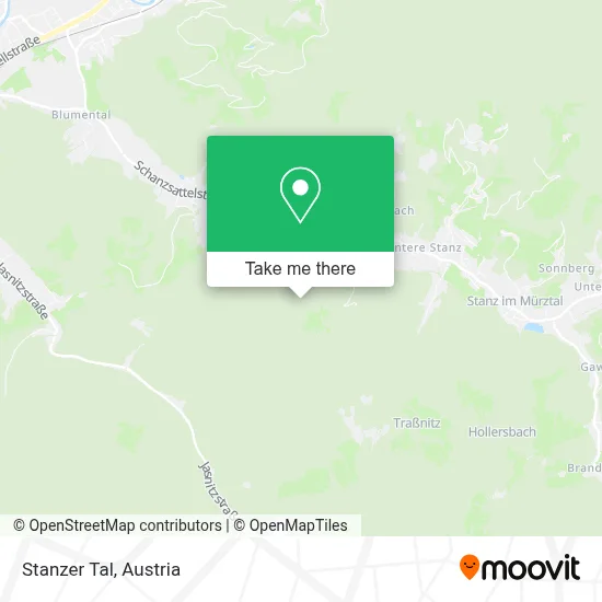 Stanzer Tal map