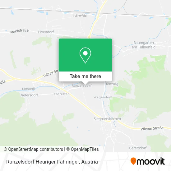 Ranzelsdorf Heuriger Fahringer map