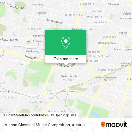 Vienna Classical Music Competition map