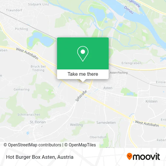 Hot Burger Box Asten map