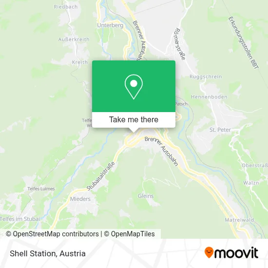 Shell Station map