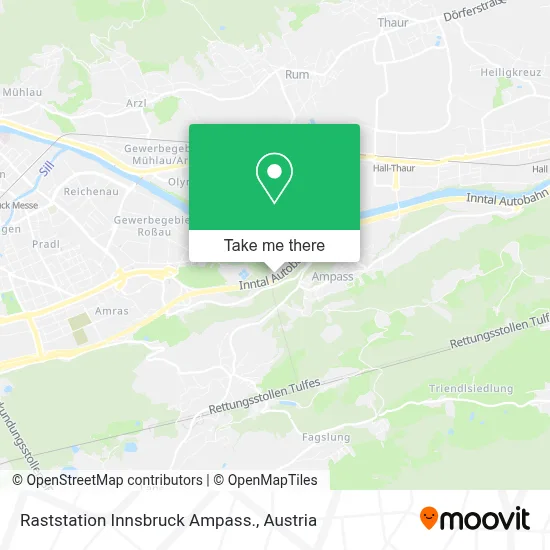 Raststation Innsbruck Ampass. map