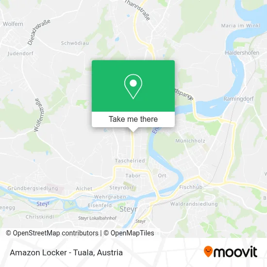 Amazon Locker - Tuala map