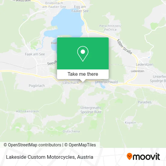 Lakeside Custom Motorcycles map