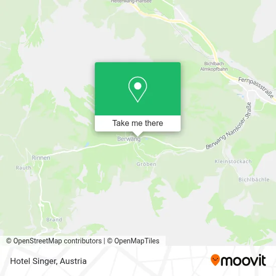 Hotel Singer map