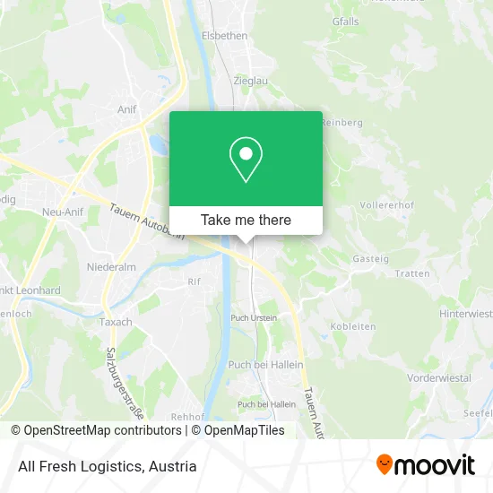 All Fresh Logistics map