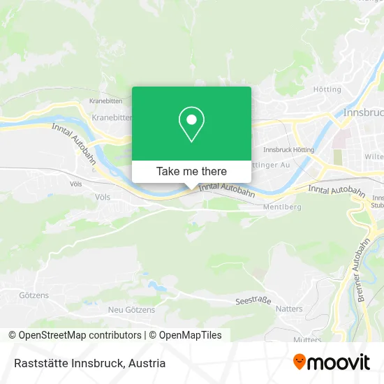Raststätte Innsbruck map
