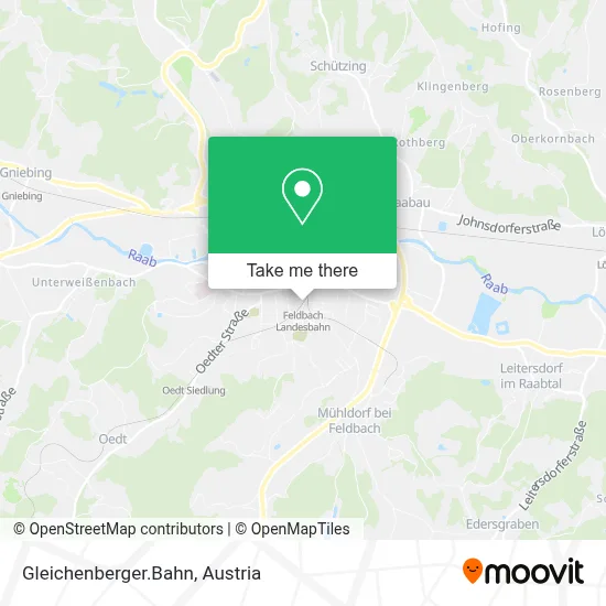 Gleichenberger.Bahn map