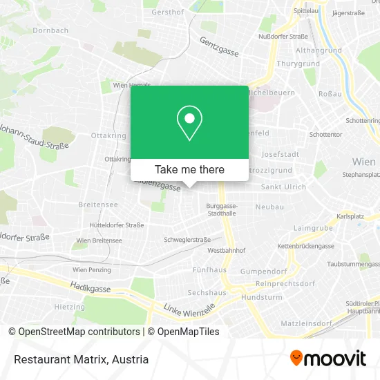 Restaurant Matrix map