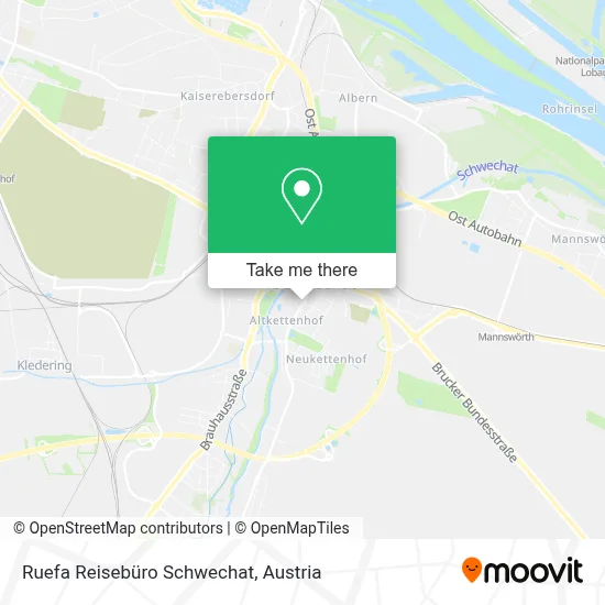 Ruefa Reisebüro Schwechat map