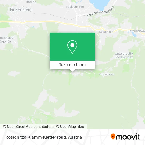 Rotschitza-Klamm-Klettersteig map