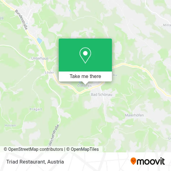 Triad Restaurant map