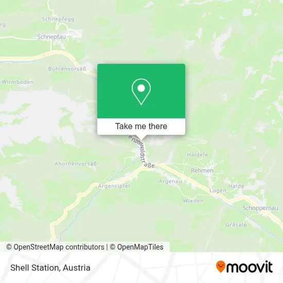 Shell Station map