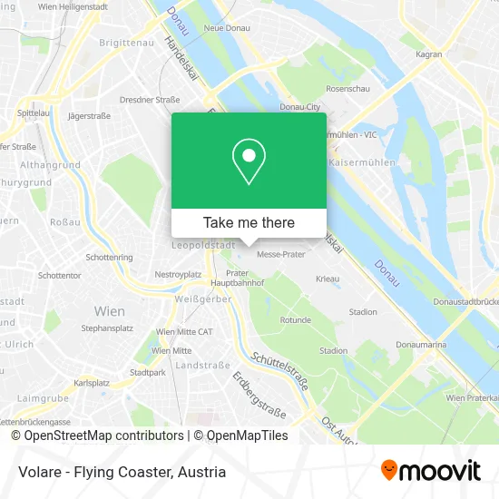 Volare - Flying Coaster map