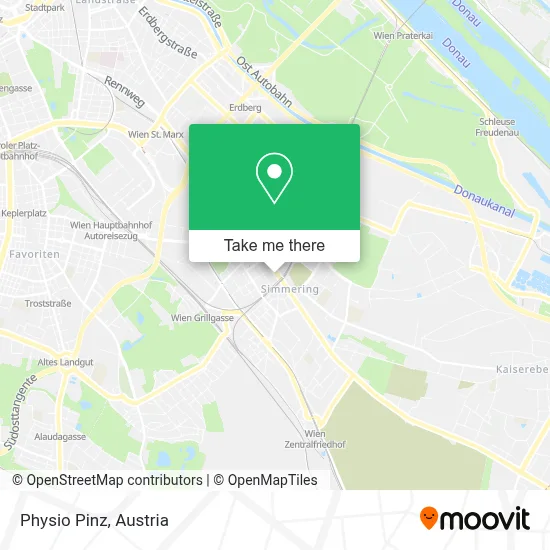 Physio Pinz map