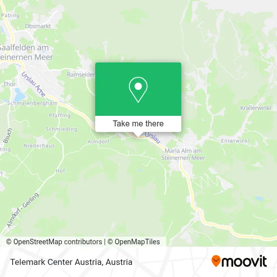 Telemark Center Austria map