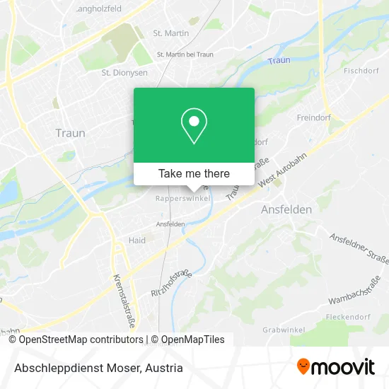 Abschleppdienst Moser map