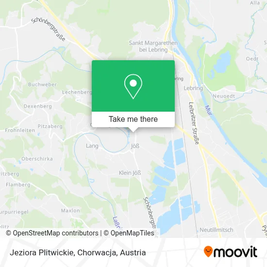 Jeziora Plitwickie, Chorwacja map