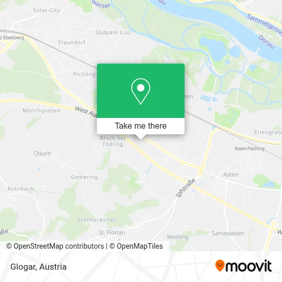 Glogar map