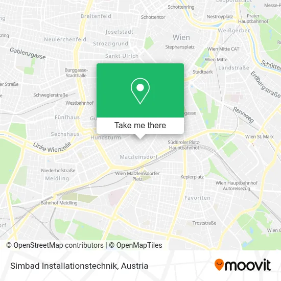 Simbad Installationstechnik map