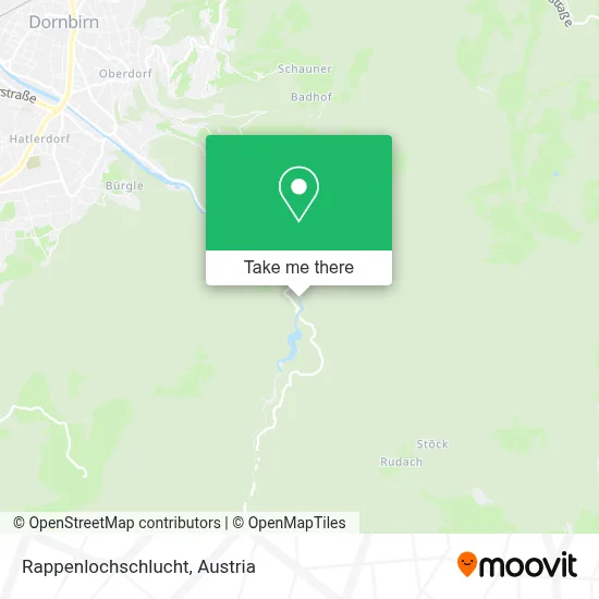 Rappenlochschlucht map