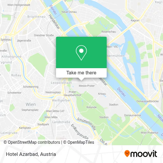 Hotel Azarbad map