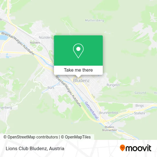 Lions Club Bludenz map