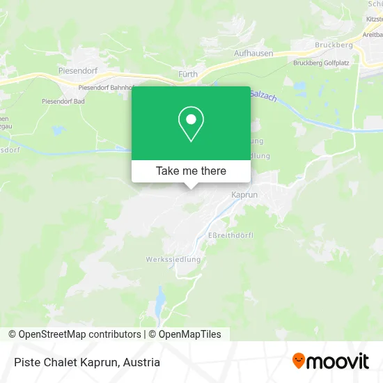 Piste Chalet Kaprun map