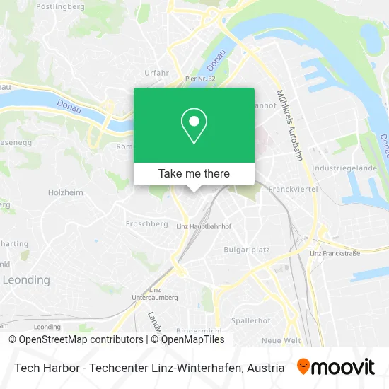 Tech Harbor - Techcenter Linz-Winterhafen map