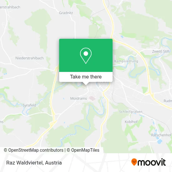 Raz Waldviertel map